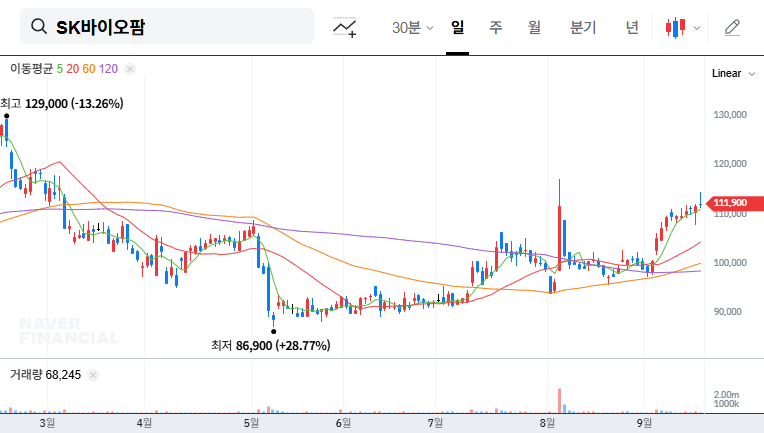 SK Biopharm's Cenobamate Shows Positive Phase 3 Results: Investment Analysis 대표 차트 이미지