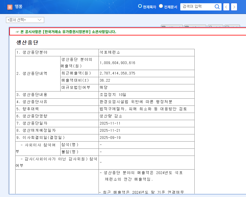 Youngpoong Smelter Shutdown: 10-Day Impact Analysis & Investment Outlook 관련 이미지