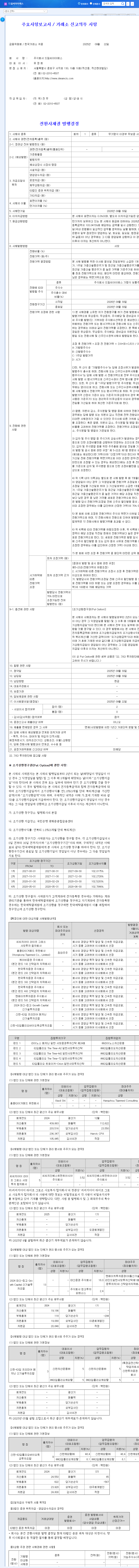 DreamCIS Issues ₩15B Convertible Bonds: Investment Opportunity or Risk? Key Analysis and Outlook 관련 이미지