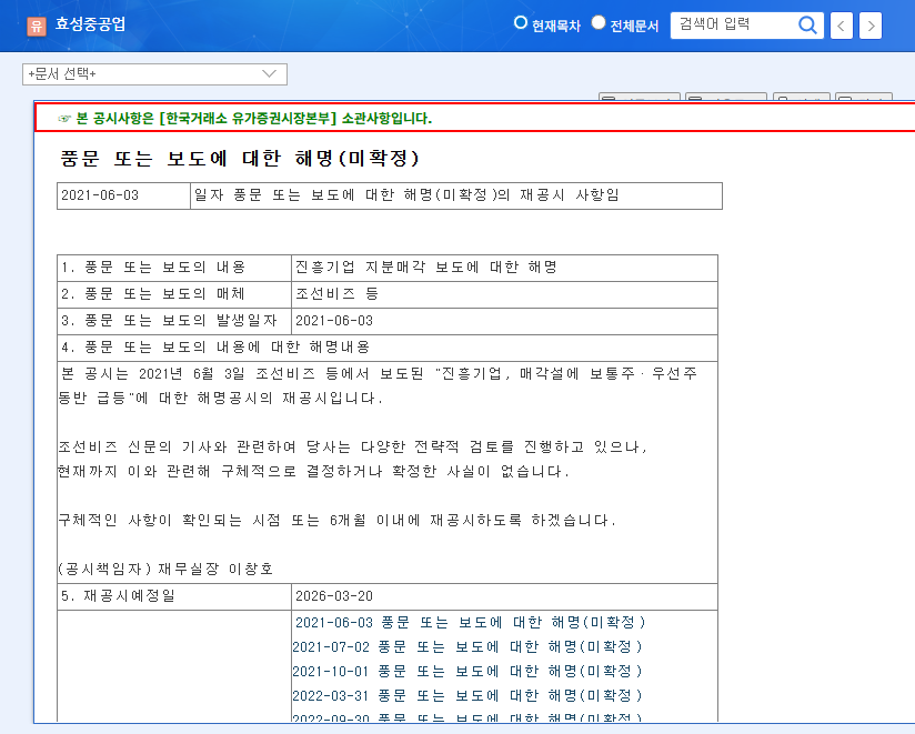 Hyosung Heavy Industries: Exploring the Potential Divestment of Jinheung Enterprise and Its Investment Implications 관련 이미지