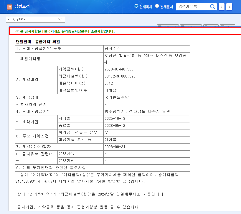 Namkwang Engineering & Construction Wins $195M Railway Project: Investment Opportunity? 관련 이미지