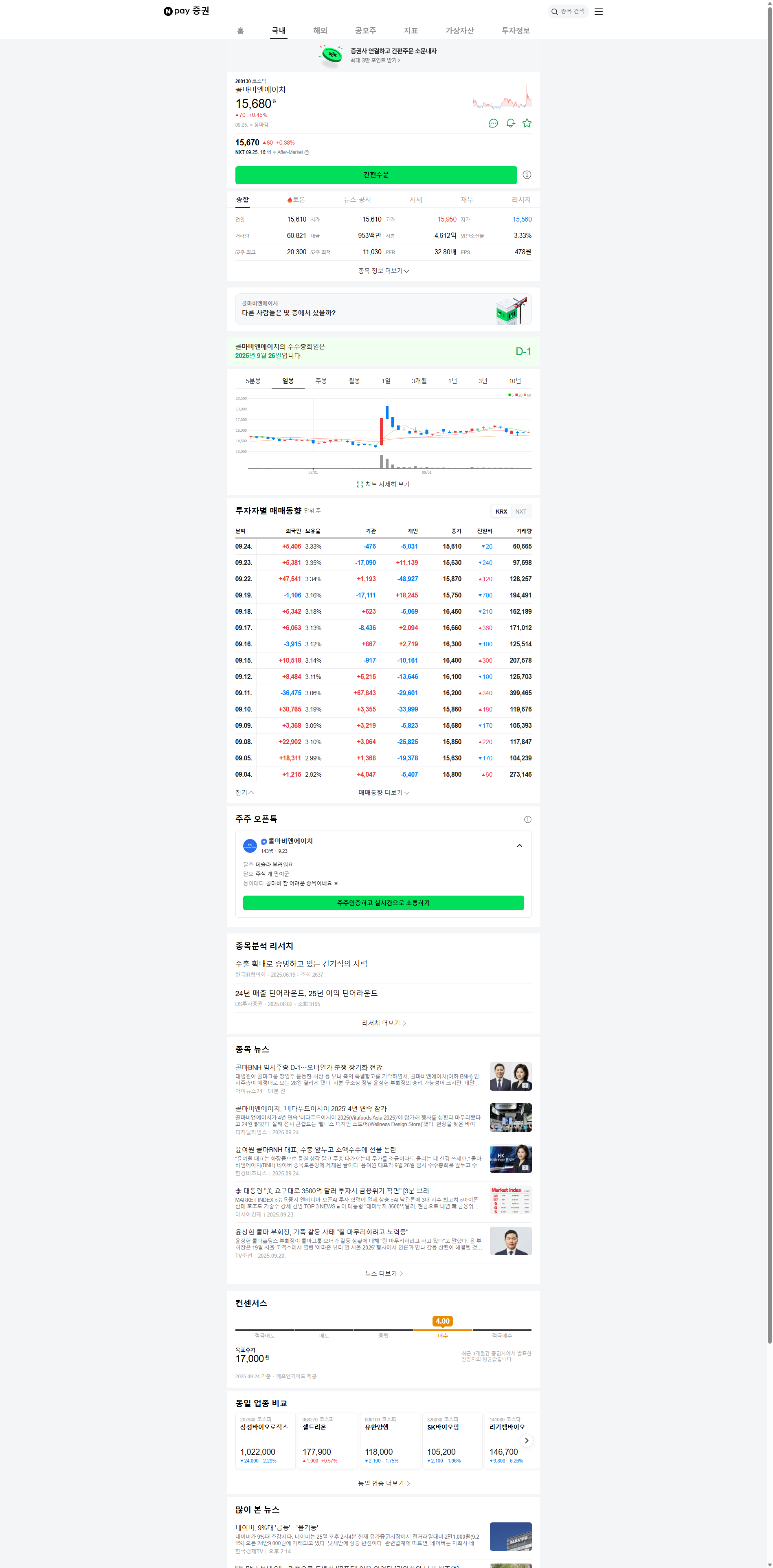 Kolmar BNH Extraordinary General Meeting: What Investors Need to Know 관련 이미지