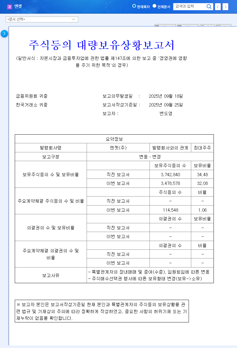 NJET (419080) Stock Forecast: CEO Byun Do-young's Stake Sale - What Should Investors Do? 관련 이미지