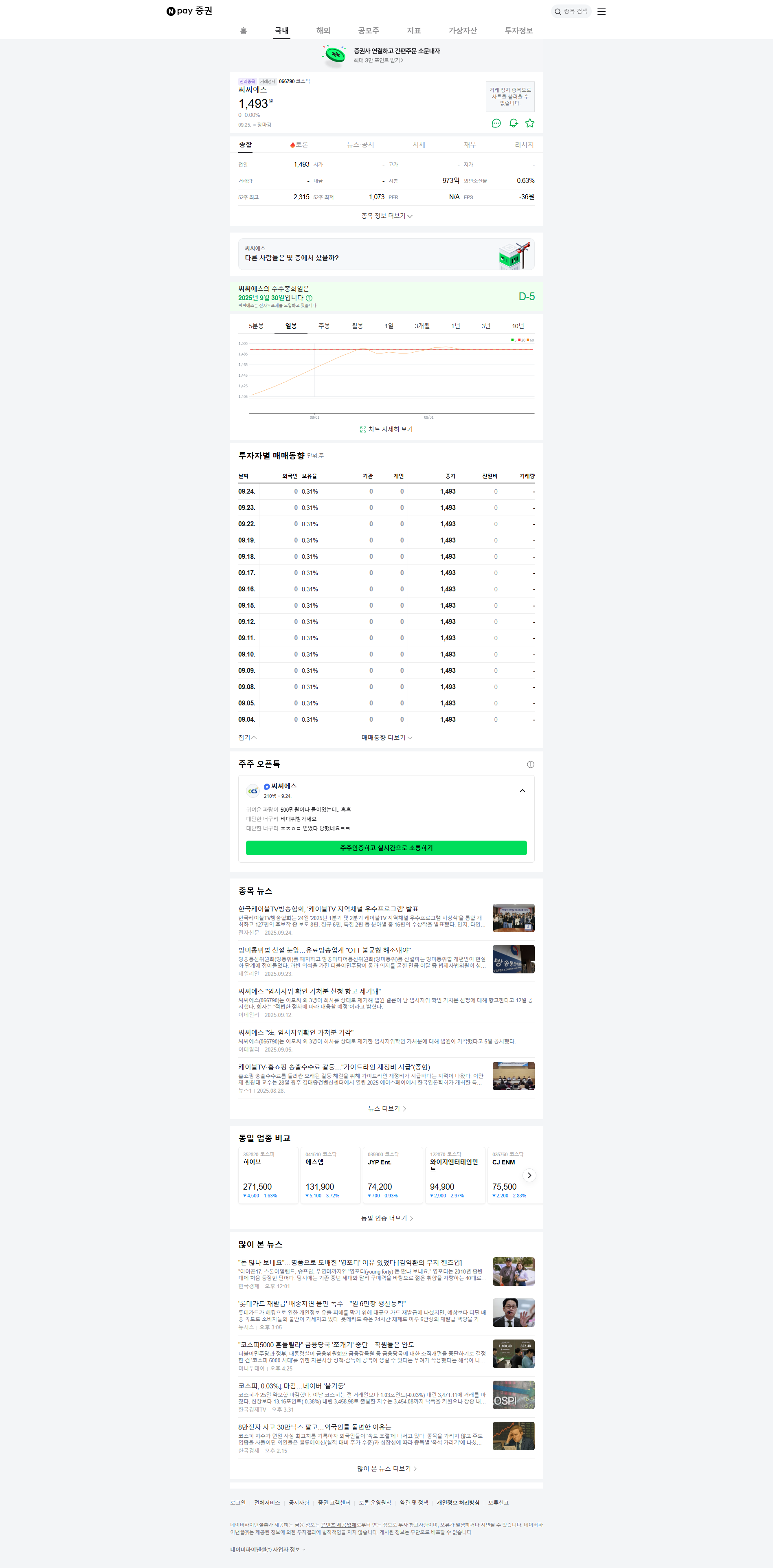 CCS Chungbuk Broadcasting: Management Dispute Intensifies - What Should Investors Do? 관련 이미지
