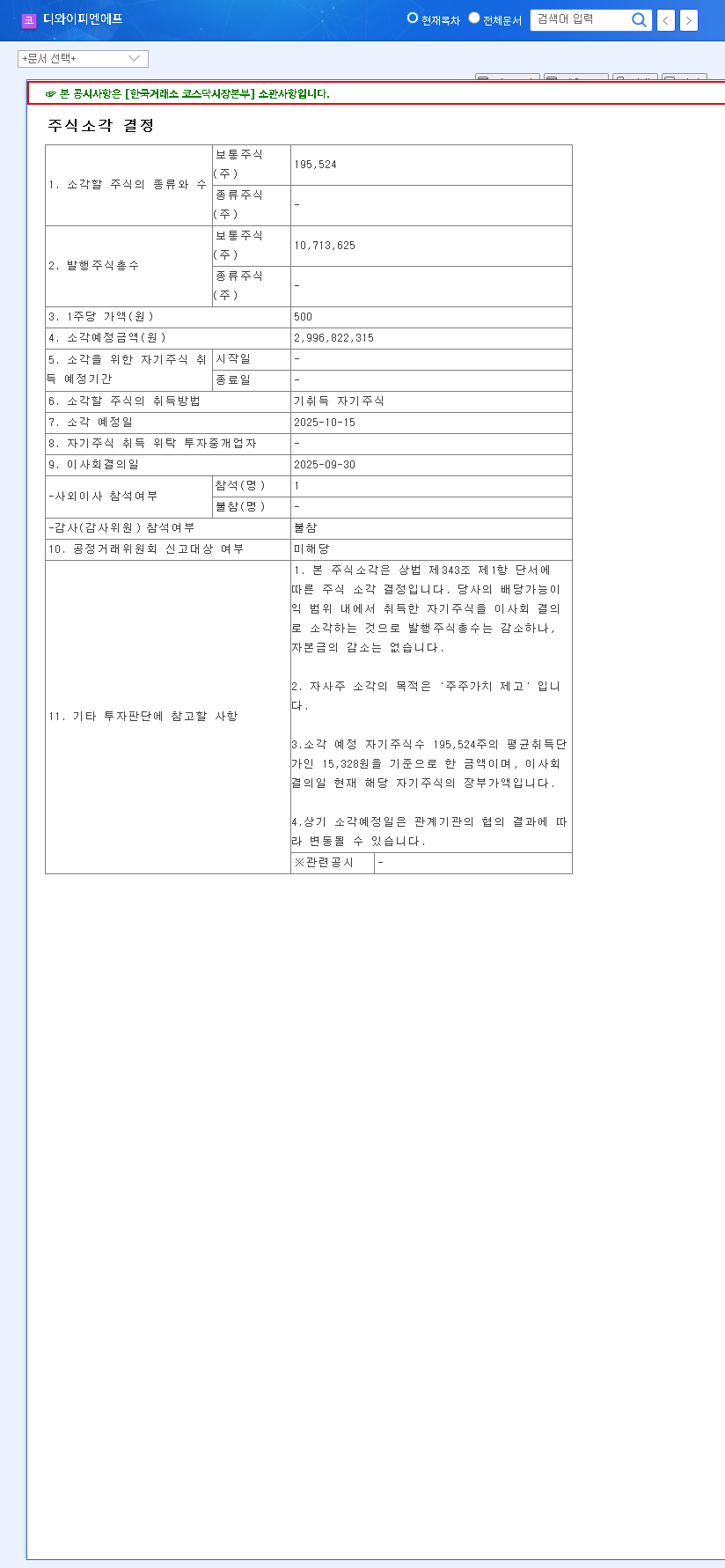 (104460) DYPNF Stock Buyback Analysis (2024): A Smart Move or a Red Flag? 관련 이미지