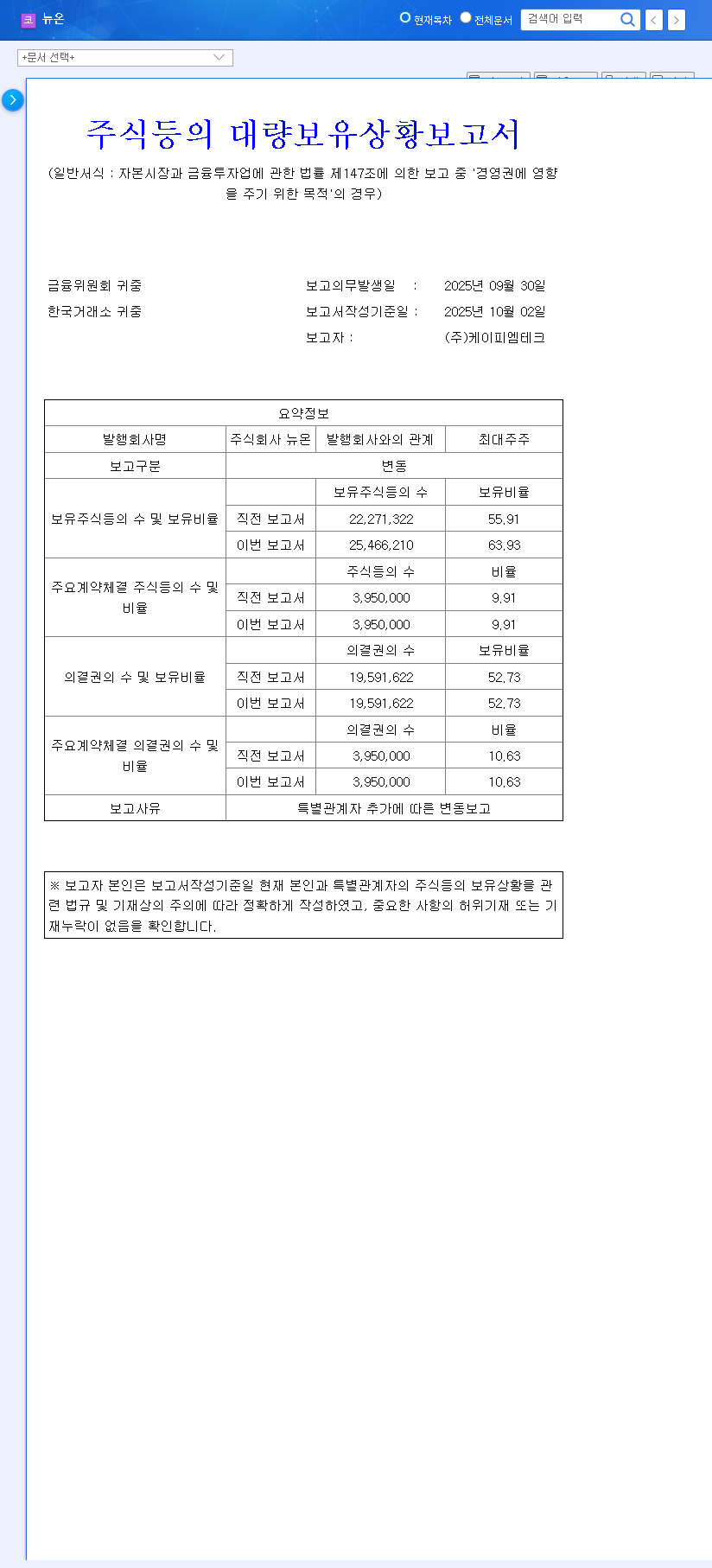 (123840) KPM Tech Increases New On Stake to 63.9%: An In-Depth Investment Analysis 관련 이미지