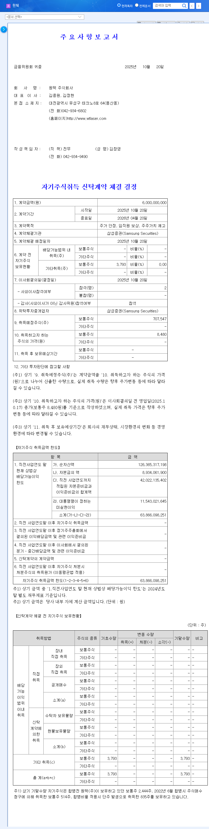 (336570) WON TECH Share Buyback: An In-Depth Analysis of the ₩6B Plan to Boost Shareholder Value 관련 이미지