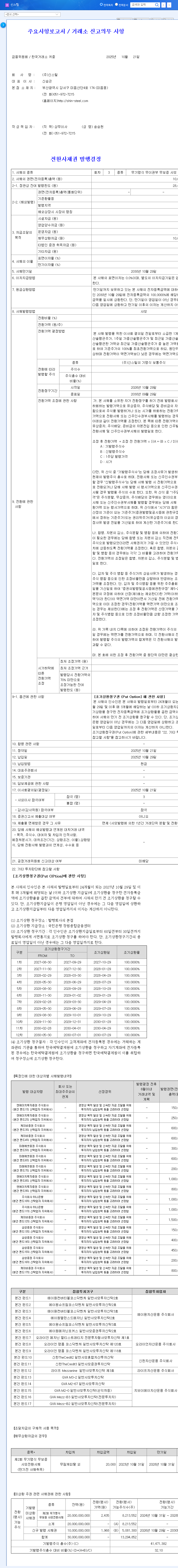 (162300) SHIN STEEL Convertible Bond: A Deep Dive for Investors on the ₩10B Issuance 관련 이미지