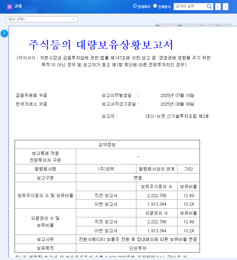 (052330) KORTEK CORPORATION (052330): A Deep Dive into IDIS Holdings' Stake Increase & Future Outlook 관련 이미지