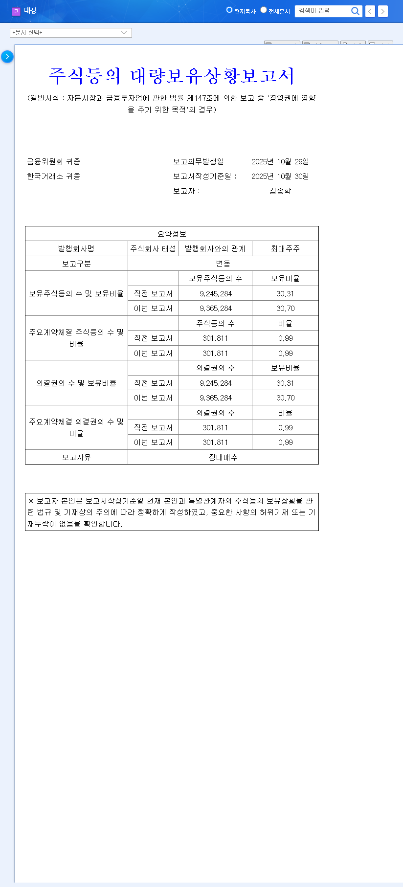 (323280) TAESUNG CO.,LTD. Stock Analysis: Insider Buying Signals Future Growth? 관련 이미지
