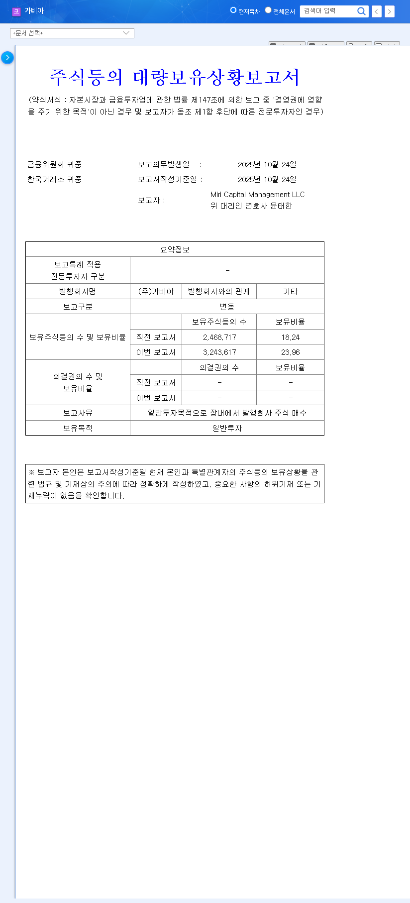 (079940) GABIA, Inc. (079940) Stock Analysis: Why Miri Capital's Major Investment Signals Huge Potential 관련 이미지