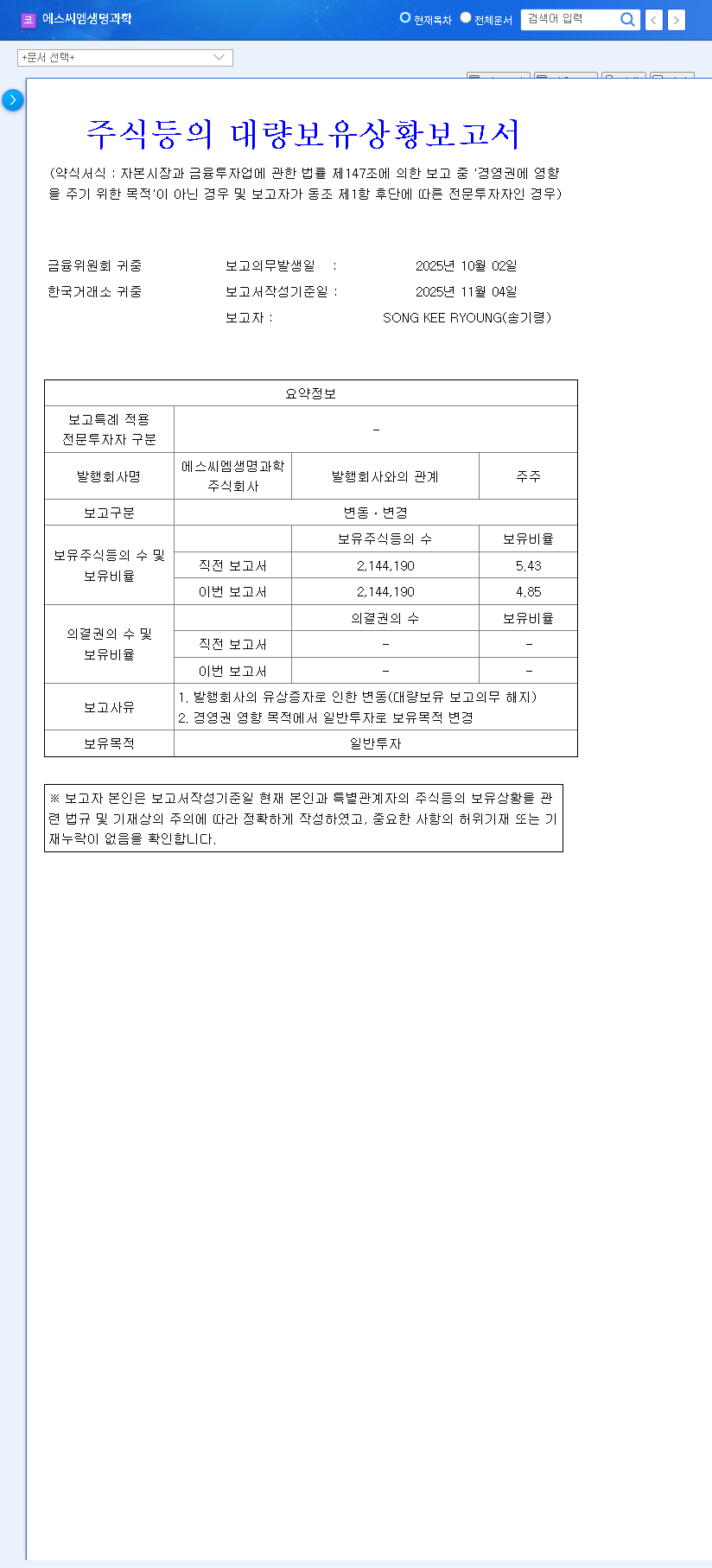 (298060) SCM Lifescience Stock Analysis (298060): Ex-CEO's Share Sale & Future Outlook 관련 이미지