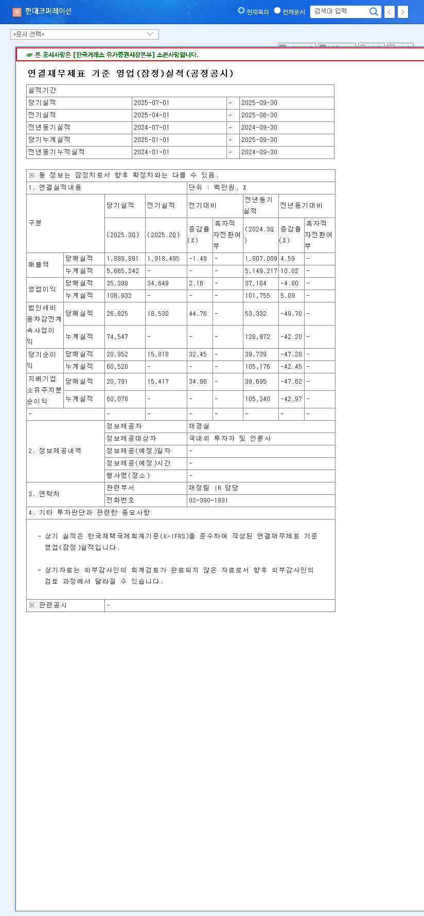 (011760) HYUNDAI CORPORATION Q3 Earnings Analysis (2025): A Deep Dive for Investors 관련 이미지