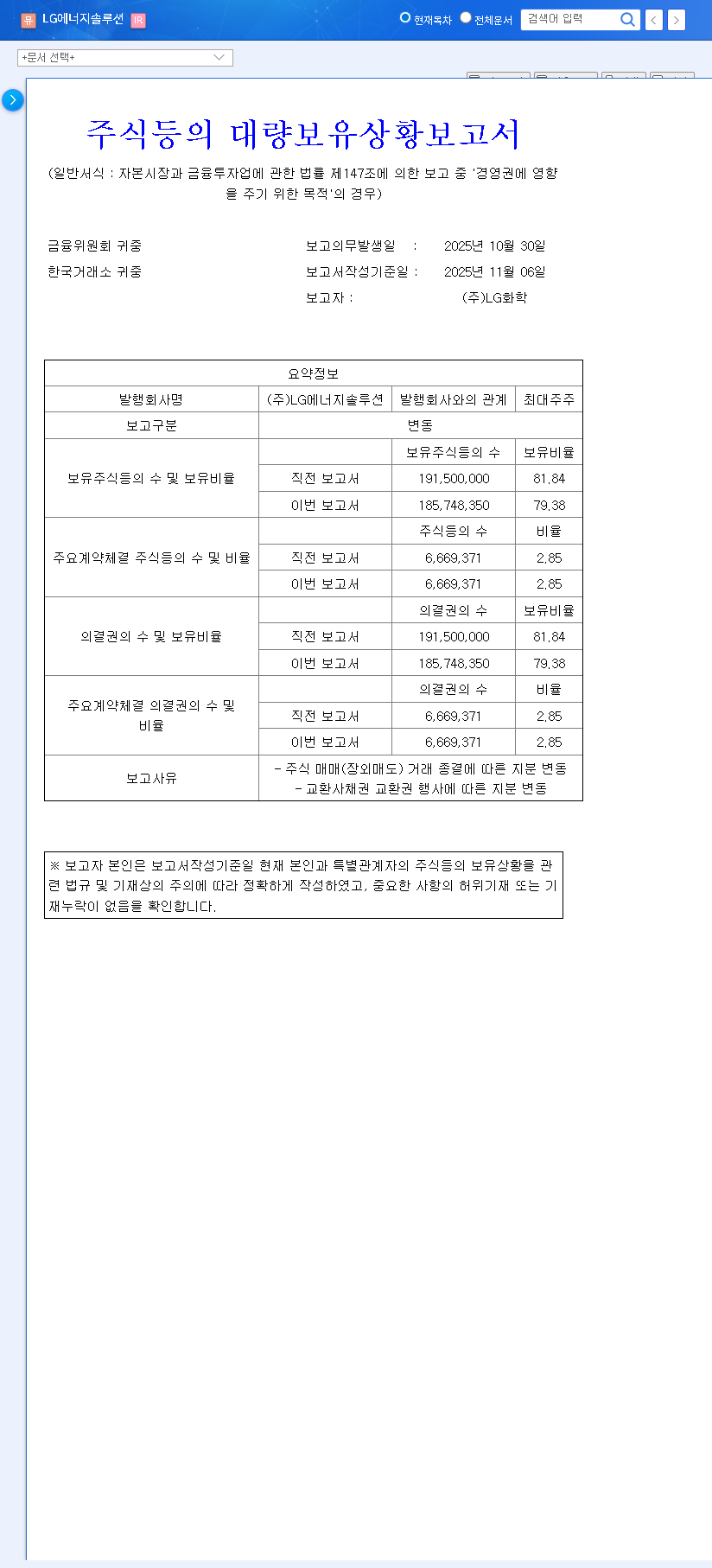 (373220) LG Energy Solution Stock: Analysis of LG Chem's Stake Sale & Future Outlook 관련 이미지