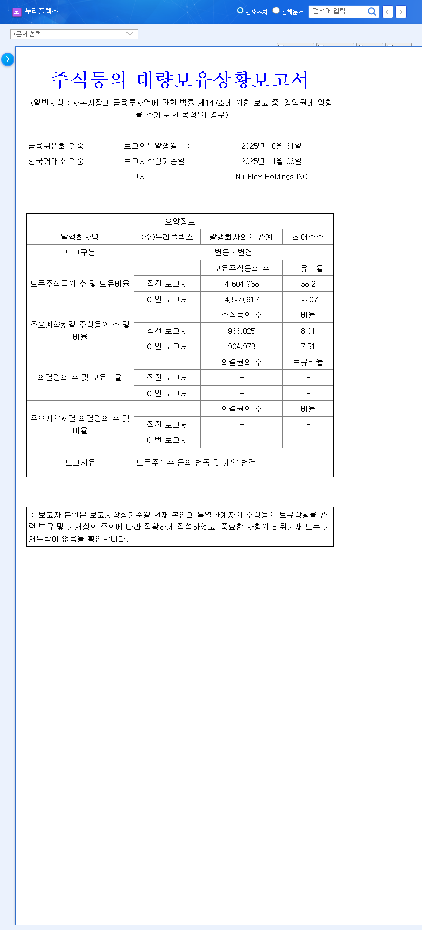 (040160) NuriFlex Co.,Ltd. Ownership Change: An In-Depth Investor Analysis 관련 이미지
