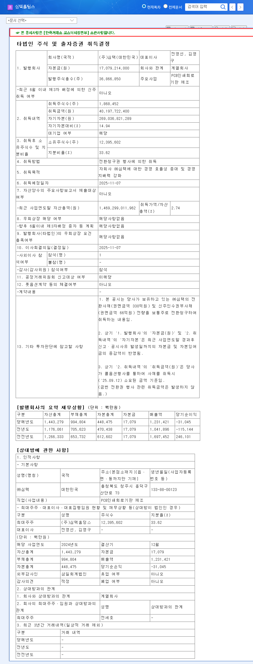 (036710) SIMMTECH HOLDINGS Boosts Stake in SIMMTECH: An In-Depth Investment Analysis 관련 이미지