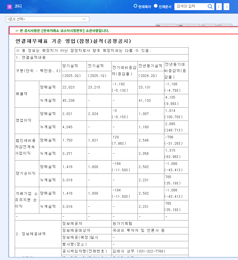 (080530) KODI Q3 Earnings Shock (080530): A Deep Dive Into Disappointing Results & Stock Analysis 관련 이미지