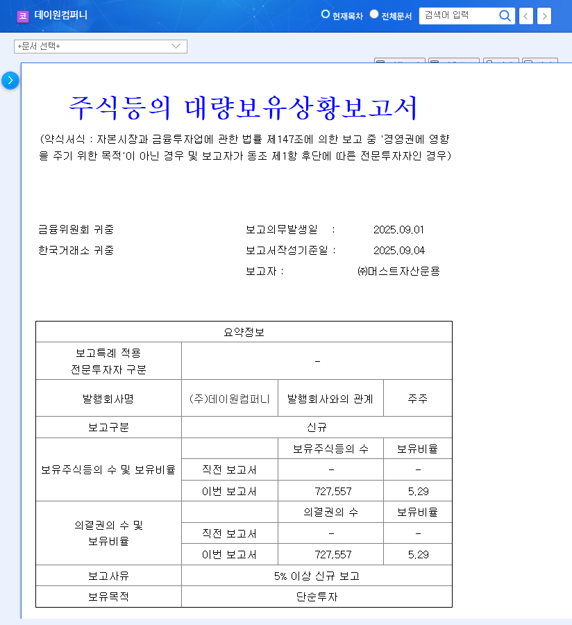 (373160) Day1 Company Inc. Q3 IR 2025: A Deep Dive for Investors | Stock Analysis & Strategy 관련 이미지