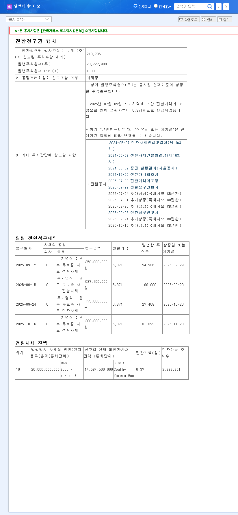 (156100) L&K Biomed Stock: Full Investment Analysis After Tiger Asset Management Sale 관련 이미지