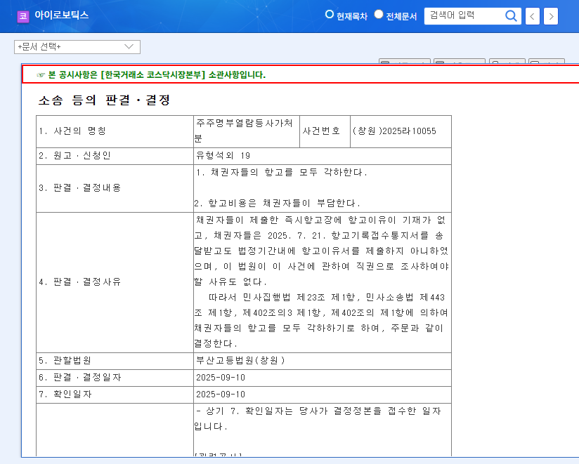 YOUM(066430) Shareholder Registry Inspection Lawsuit Dismissed: Investment Strategy Analysis 관련 이미지