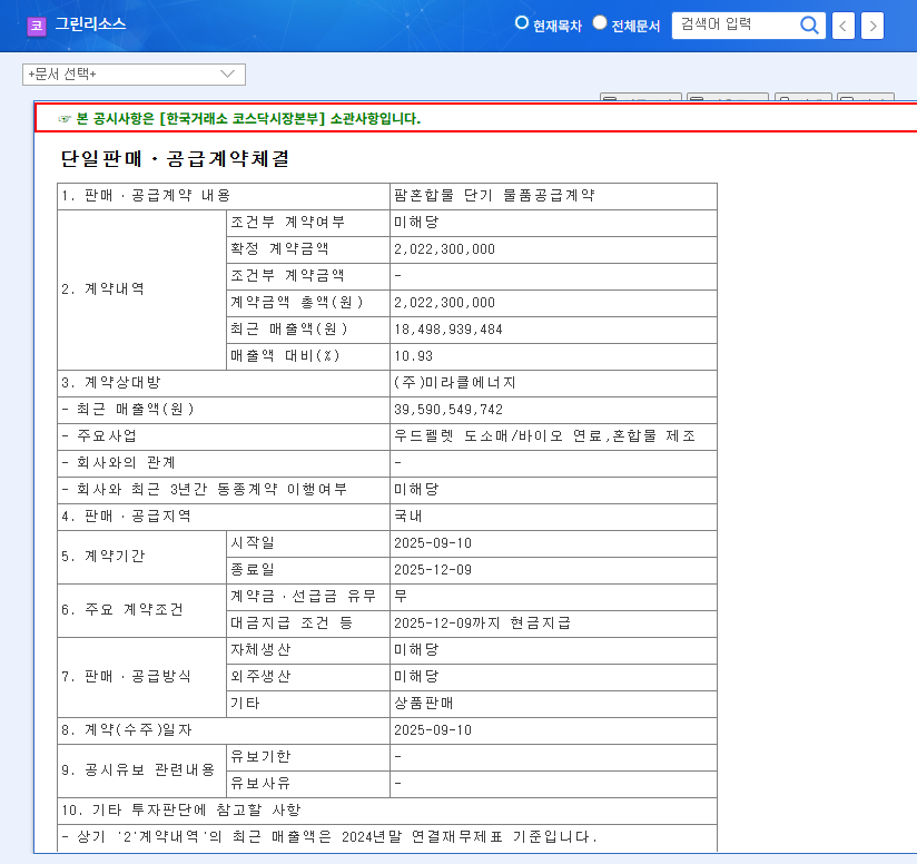 Green Resources Signs ₩2 Billion Palm Mixture Supply Contract: Investment Opportunity? 관련 이미지